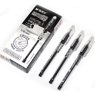 M&G/晨光 陶瓷球珠热可擦中性笔 AKP61108 黑色 0.5mm 12支/盒 单位:支