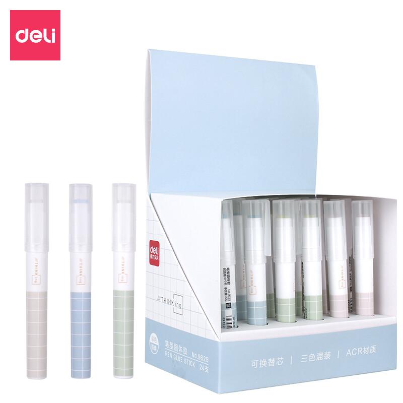 DELI/得力 笔型固体胶 9629 混色 2.2g/支 单位:支