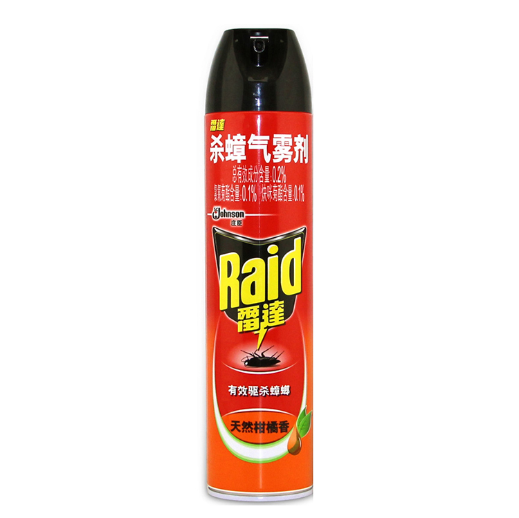 RAID/雷达 杀蟑气雾剂 311339/302051 柑橘 600ml 单位:瓶