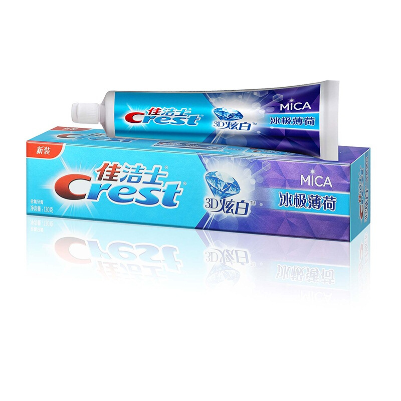 CREST/佳洁士 牙膏 3D炫白冰极薄荷 120g 单位:支