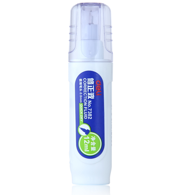 DELI/得力 修正液 7382 白色 12mL 单位:支