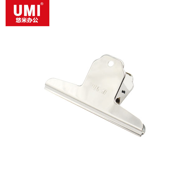UMI/悠米 山形铁票夹 B09403S 3# (76mm)银 单位:袋