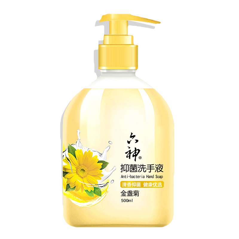LIUSHEN/六神 洗手液 20289 抑菌(金盏菊) 500ml 单位:瓶