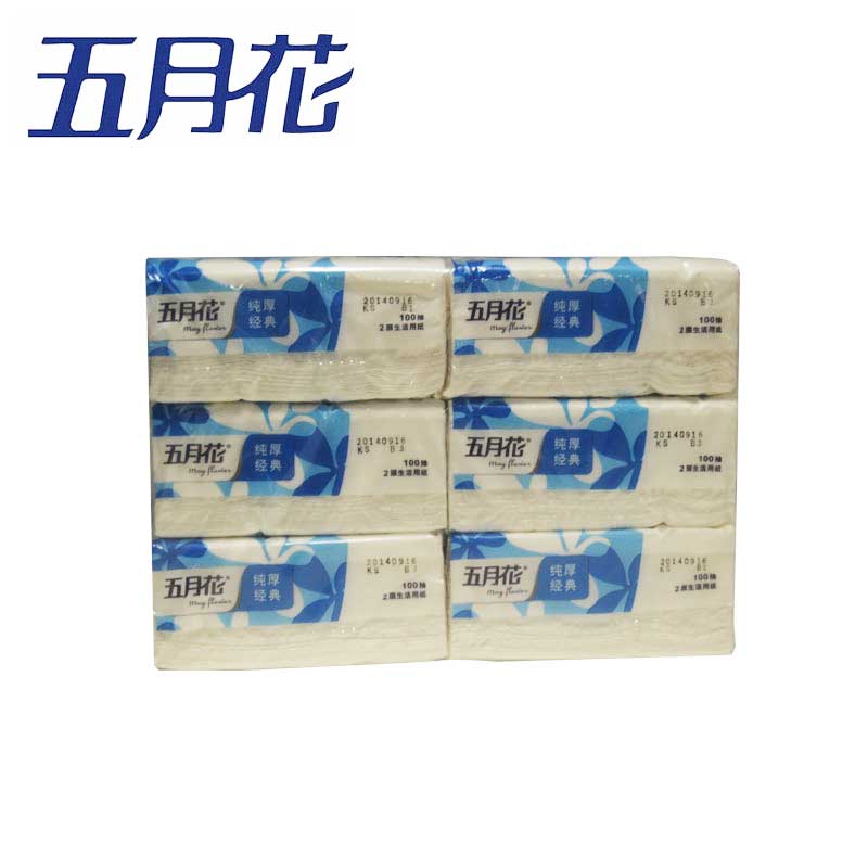 MAYFLOWER/五月花 抽取式卫生纸 A1228E1 纯厚经典 100抽 单位:包