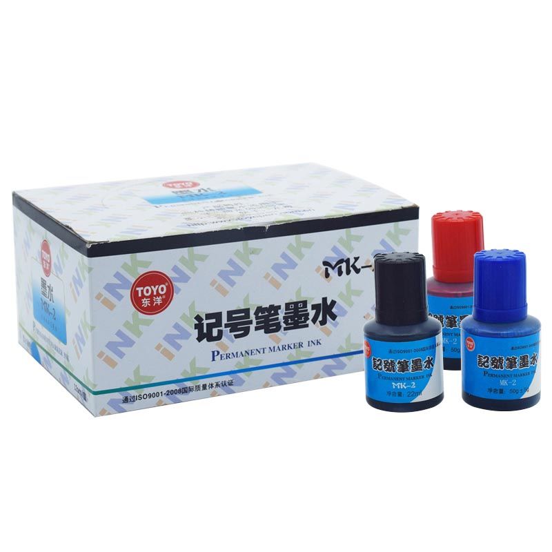 TOYO/东洋 记号笔补充墨水 MK-2 红 单位:瓶