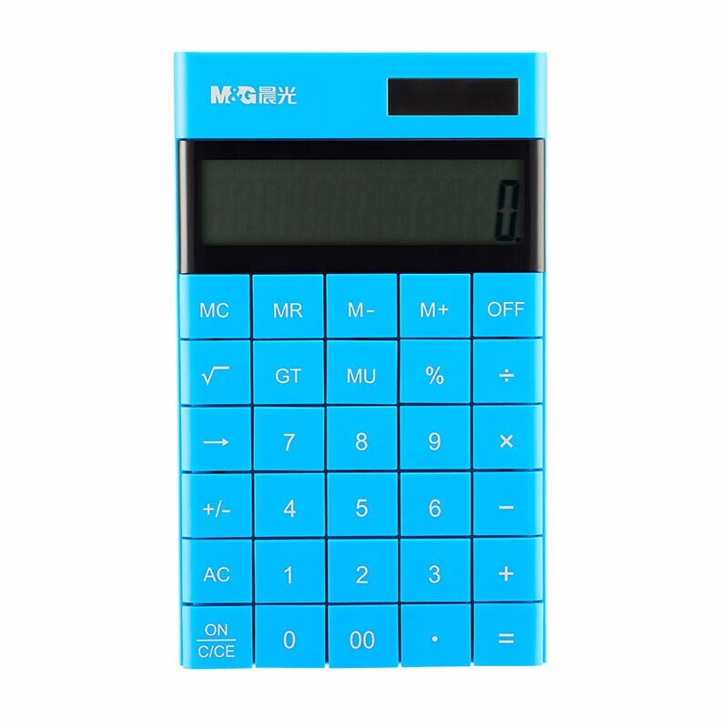 M&G/晨光 简薄平板桌面型计算器 ADG98719 (蓝色) 单位:个