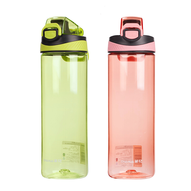 CHAHUA/茶花 多功能运动水杯 A38007 绿、粉颜色随机 480ml S 单位:个
