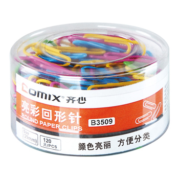 COMIX/齐心 亮彩回形针 B3509 单位:筒