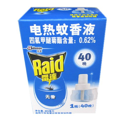 RAID/雷达 电热蚊香液 379486/40晚无香 单位:盒