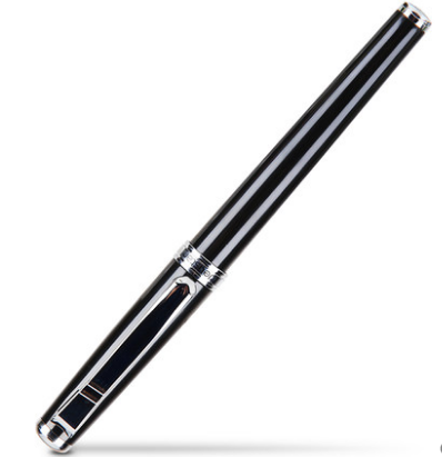 DELI/得力 思达签字笔 S86 0.5mm子弹头 黑色 笔壳黑色 单位:支