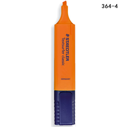 STAEDTLER/施德楼 喷墨隐形荧光笔 364 - 4 橘色 单位:支