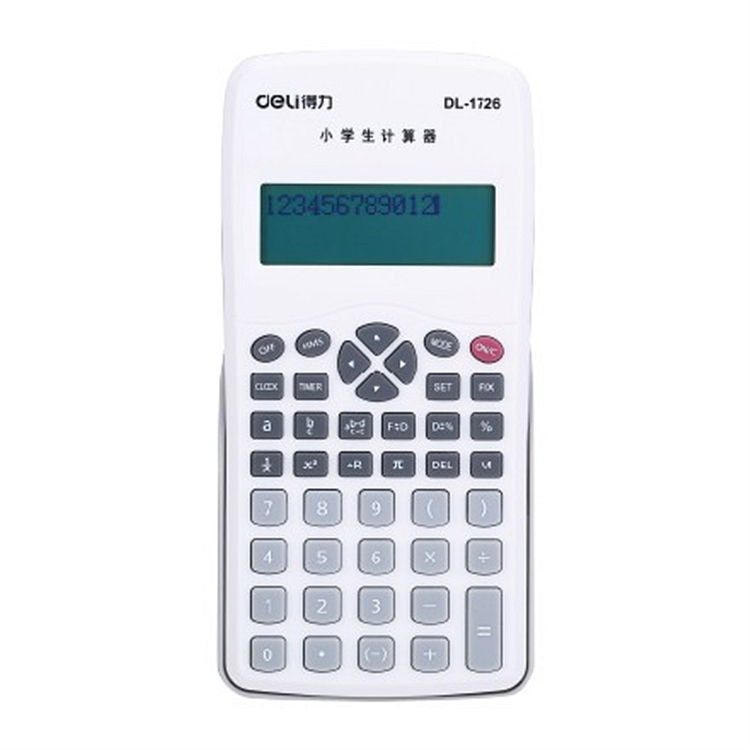 DELI/得力 小学生计算器 1726 白色 单位:个