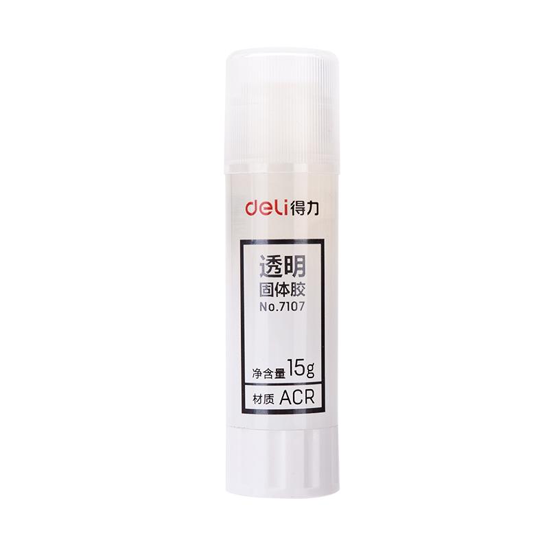 DELI/得力 固体胶 7107 透明 15g 单位:支