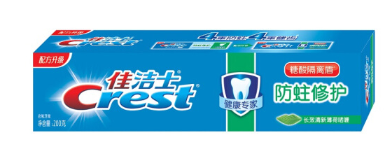 CREST/佳洁士 牙膏 健康专家防蛀修护 200g(晶莹薄荷) 单位:支