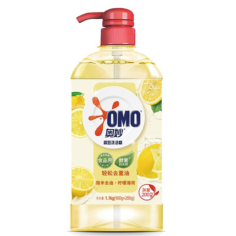 OMO/奥妙 洗洁精 洗洁精柠檬去油12×1.1KG 单位:箱