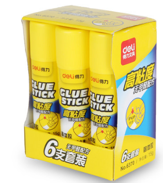 DELI/得力 固体胶 6370 白色 单位:盒