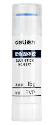 DELI/得力 固体胶 6377 浅蓝 15g 单位:支