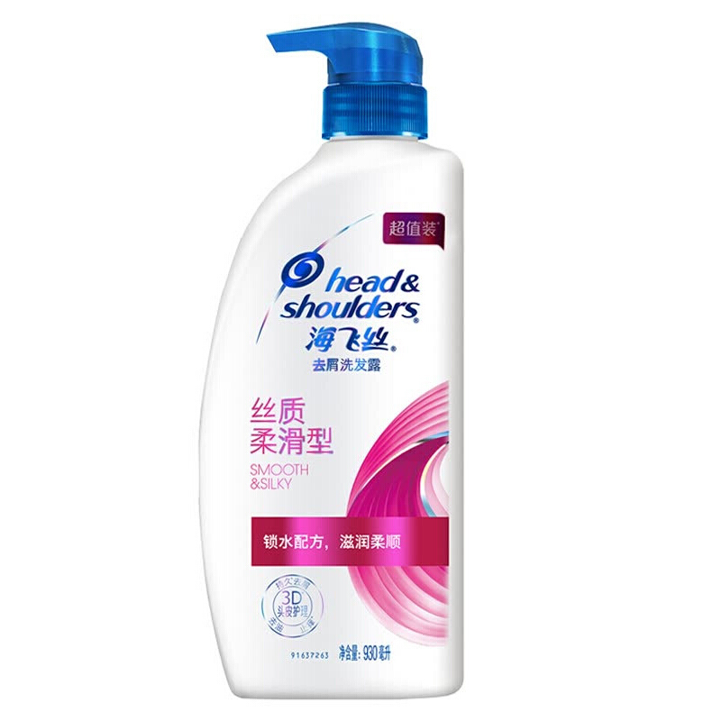 HEAD&SHOULDERS/海飞丝 洗发露 丝质柔滑去屑 优惠装 930ml 单位:瓶