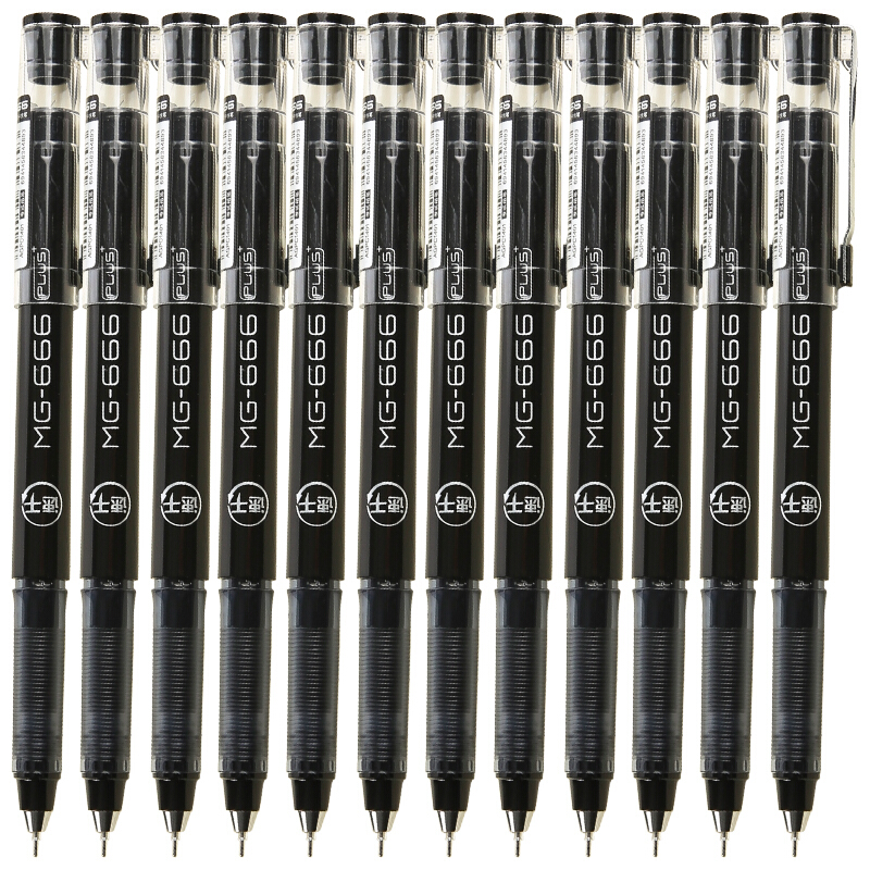 M&G/晨光 考试中性笔 AGPC1401 黑色 MG-666PLUS 0.5 单位:支