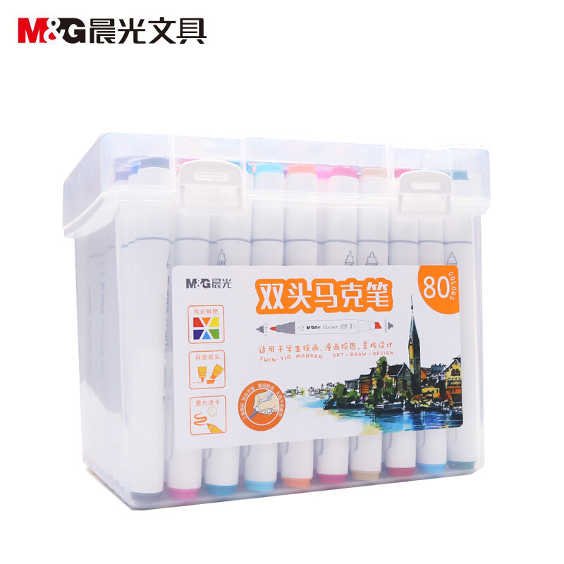 M&G/晨光 马克笔 APMV0906 双头 80 色 单位:套