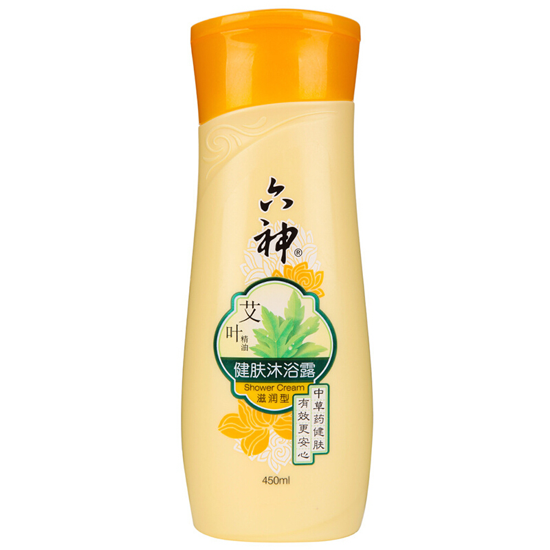 LIUSHEN/六神 沐浴露 艾叶健肤 滋润 450ml*20瓶 单位:瓶