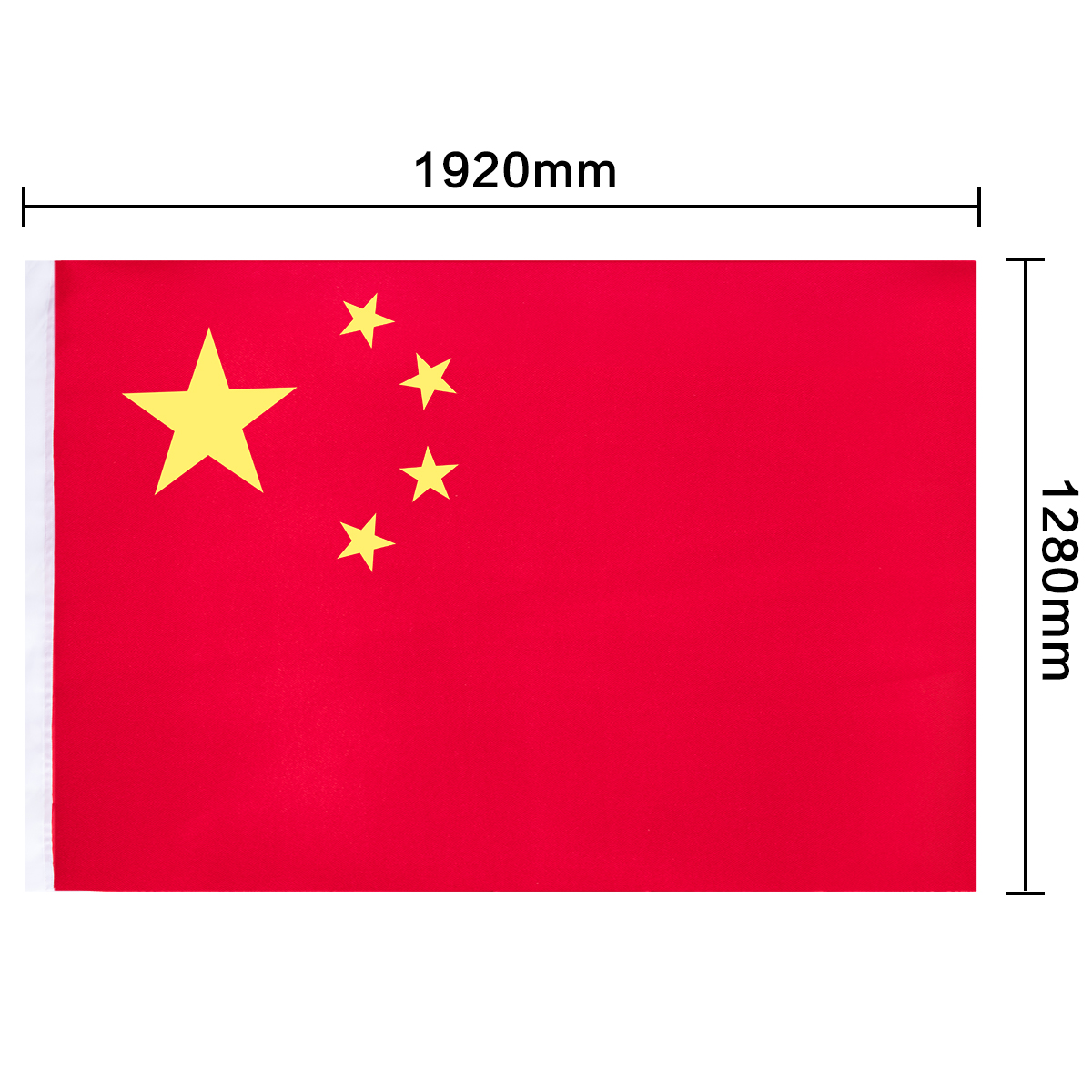 DELI/得力 3号国旗 3223 红色 192*128CM 单位:面