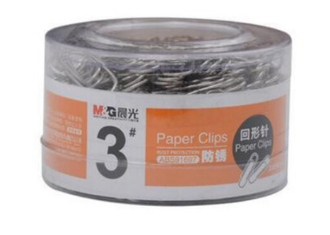 M&G/晨光 回形针 ABS91697 28mm 银色 200枚 单位:筒