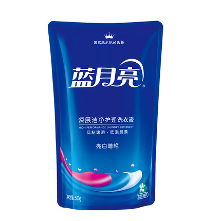 LYL/蓝月亮 洗衣液 10000394 亮白增艳自然香 (袋装)500g 单位:袋