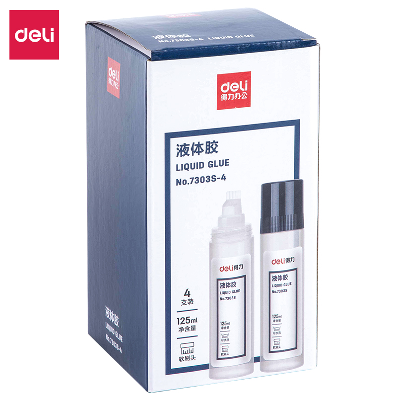 DELI/得力 液体胶 7303S-4 透明 单位:盒