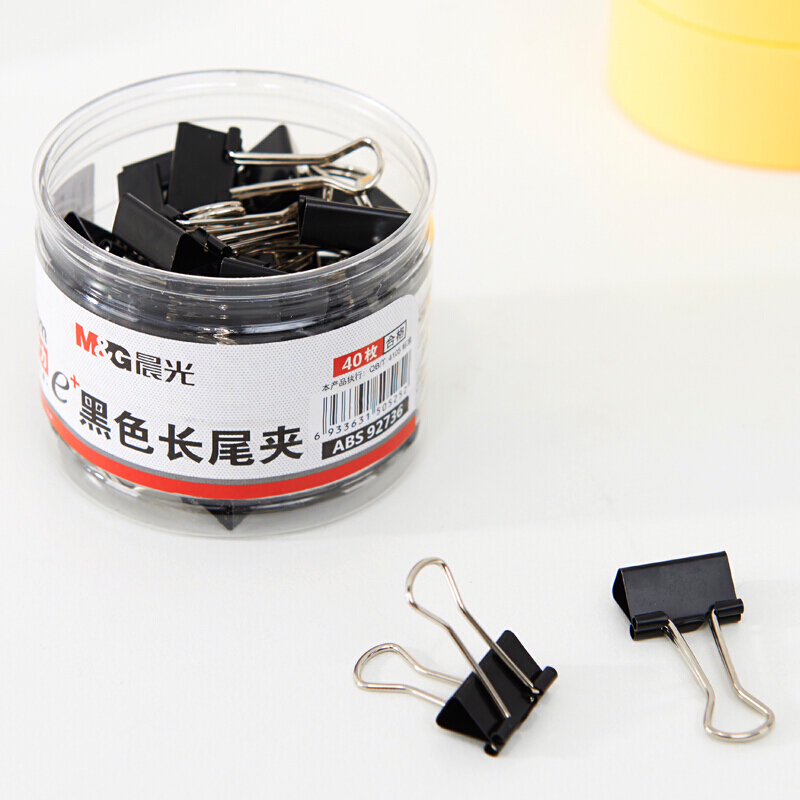 M&G/晨光 长尾夹 ABS92736Eplus 19mm 单位:筒