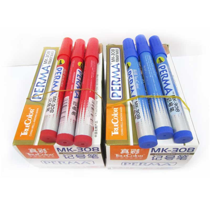 TRUECOLOR/真彩 记号笔 308 黑色 单位:支