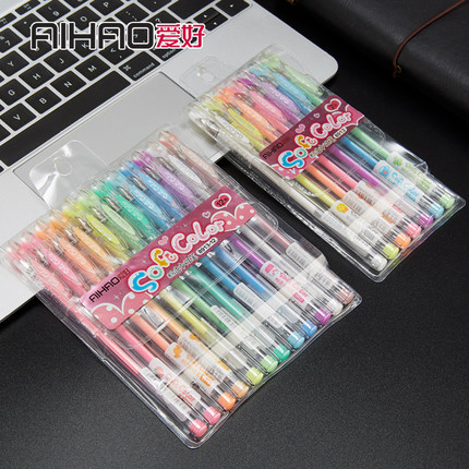 AIHAO/爱好 彩色笔中性笔/水笔 8913 12色 单位:盒