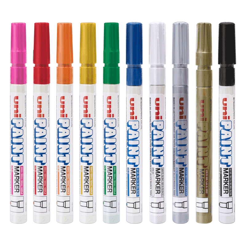 UNI/三菱 油漆笔 PX-21 紫金 0.8-1.2mm 单位:支