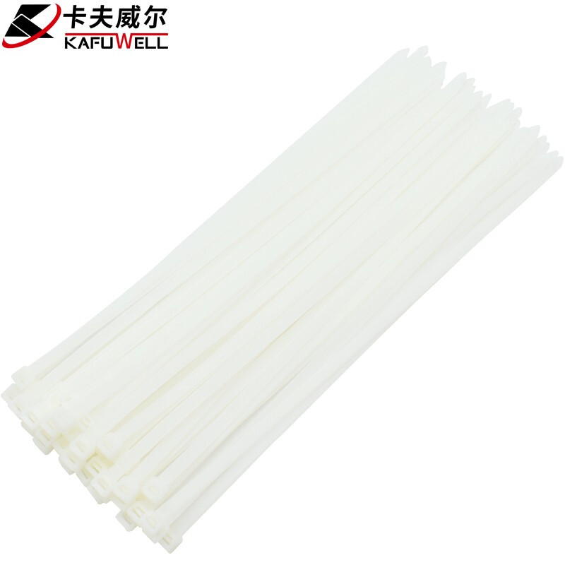 KAFUWELL/卡夫威尔 自锁式尼龙扎带 OT3043GG 7.6*400mm 50支装 白色 单位:包