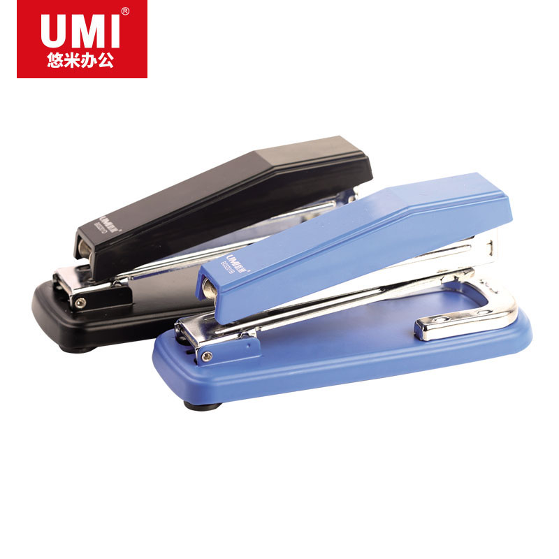 UMI/悠米 方形可转机头订书机 B03201B 蓝 单位:盒