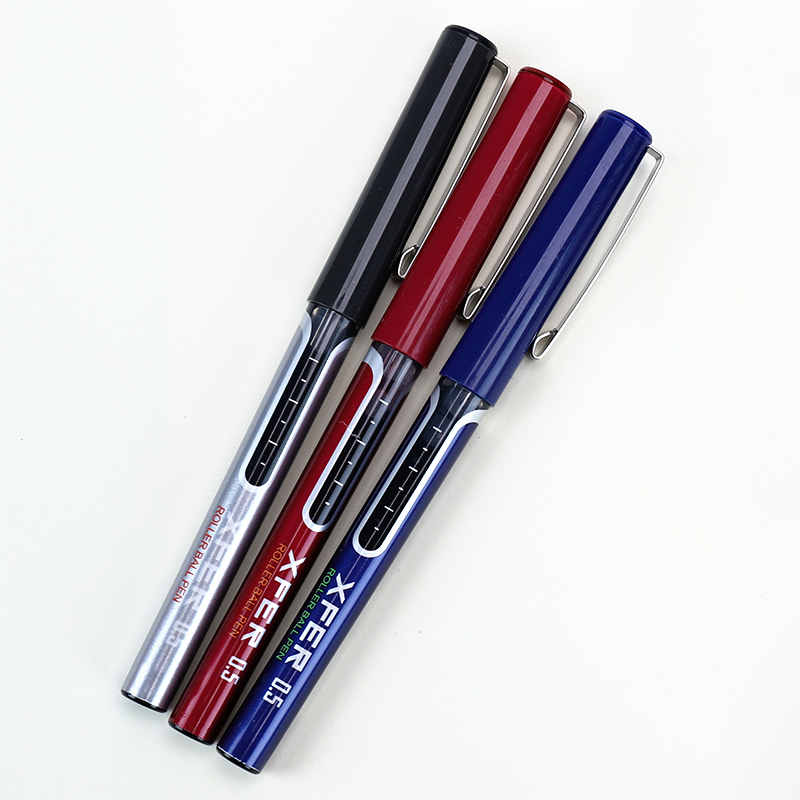 DELI/得力 直液式走珠笔 S657 黑色 0.5mm 12支/盒 单位:支