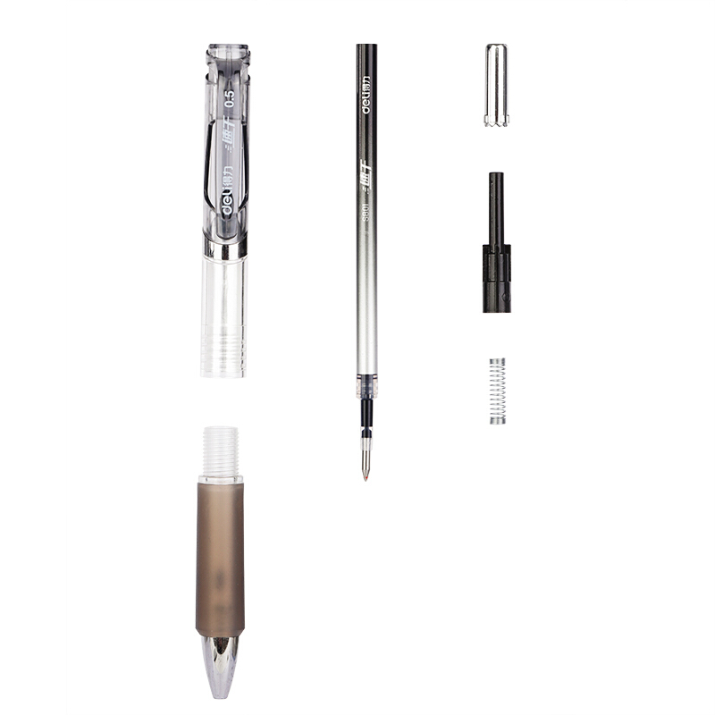 DELI/得力 速干中性笔 S801 黑色 0.5mm 12支/盒 单位:支