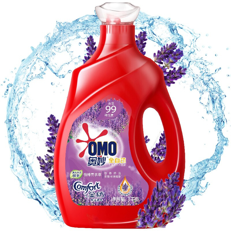 OMO/奥妙 洗衣液 Y18含金纺薰衣草洗衣液3KG 单位:瓶