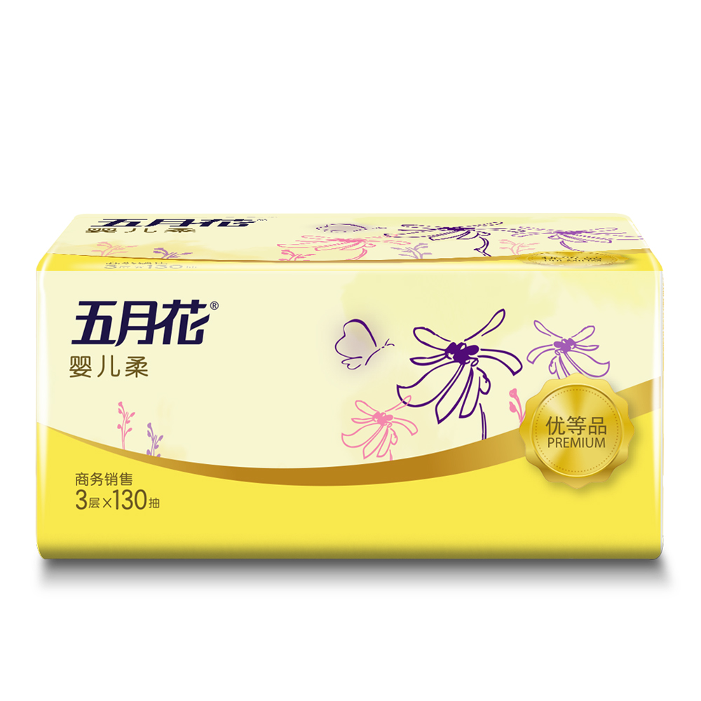 MAYFLOWER/五月花 面巾纸 A191800 三层130抽 单位:箱