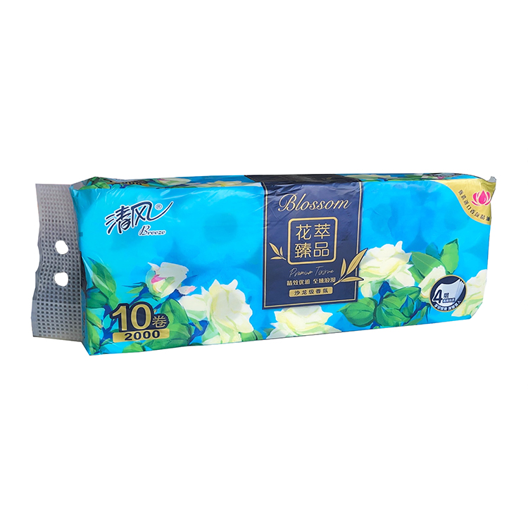 BREEZE/清风 卫生纸 B20AGHC 花萃臻品4层200克/卷*10*6 单位:箱