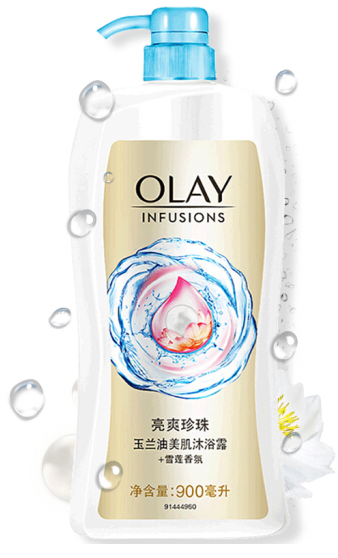 OLAY/玉兰油 美肌清爽沐浴露 亮爽珍珠 900ml 单位:瓶