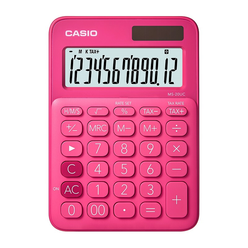 CASIO/卡西欧 少女计算器 MS-20UC 红 单位:个