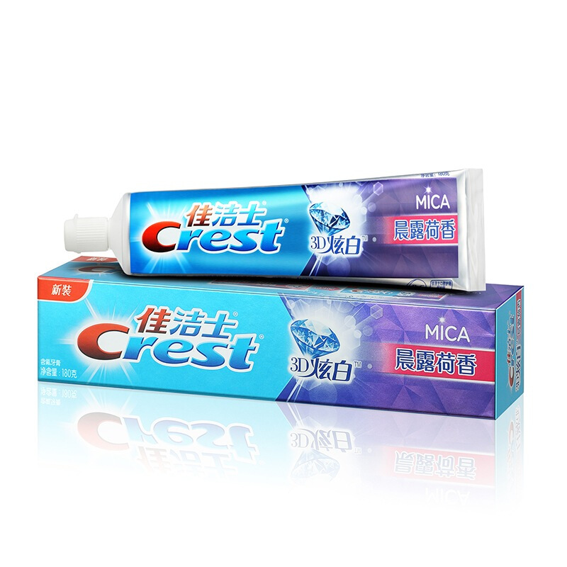 CREST/佳洁士 牙膏 3D炫白晨露荷香 180g 单位:支