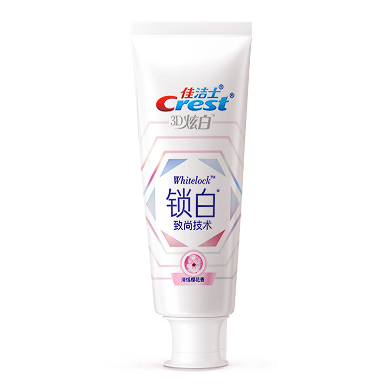 CREST/佳洁士 牙膏 锁白至尚技术 清恬樱花香 120g 单位:支