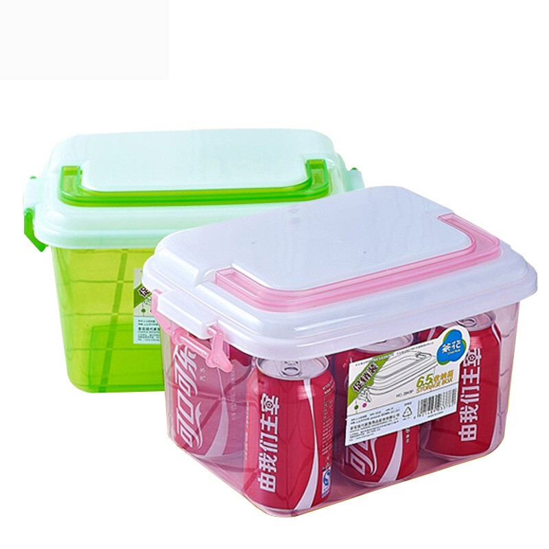CHAHUA/茶花 精美收纳箱 2843P (绿、红颜色随机)精美(促销装)6.5L30*21.6*18.5cm 单位:个
