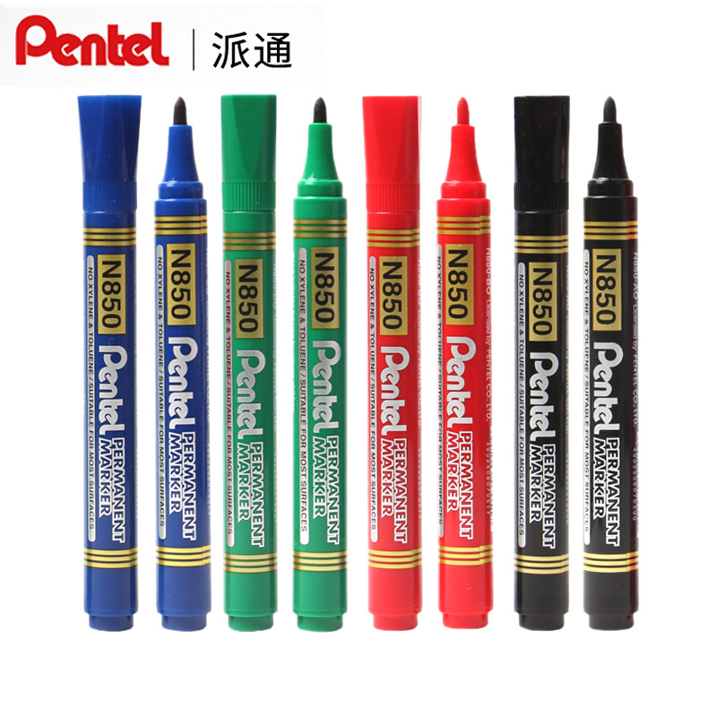 PENTEL/派通 圆头记号笔 N850 绿 单位:支