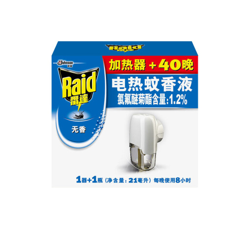 RAID/雷达 电热蚊香液 379560 无线器+40晚无香超值装 单位:套