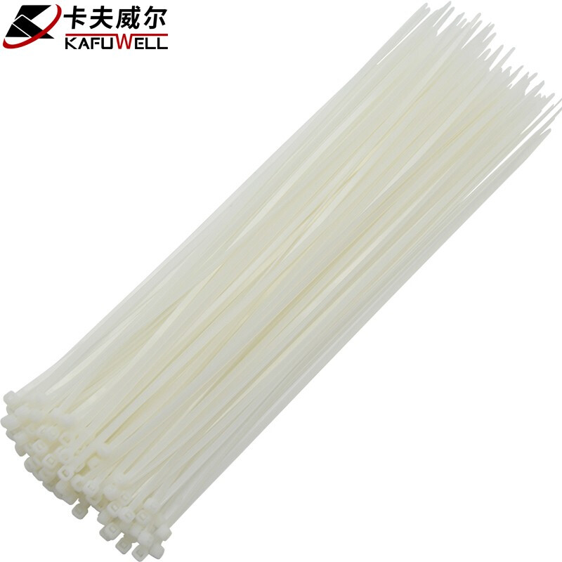 KAFUWELL/卡夫威尔 尼龙自锁式尼龙扎带 OT1016G 3.6*300mm 100支装 白色 单位:包
