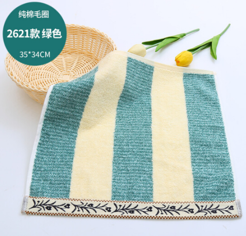 KING SHORE/金号 方巾 2621 绿 45克 35*34mm 单位:条
