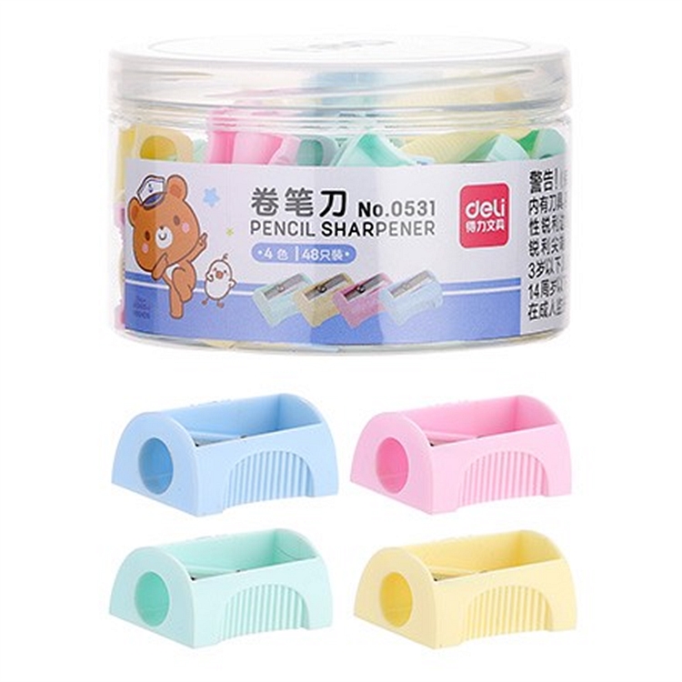 DELI/得力 卷笔刀 0531 混色 单位:桶